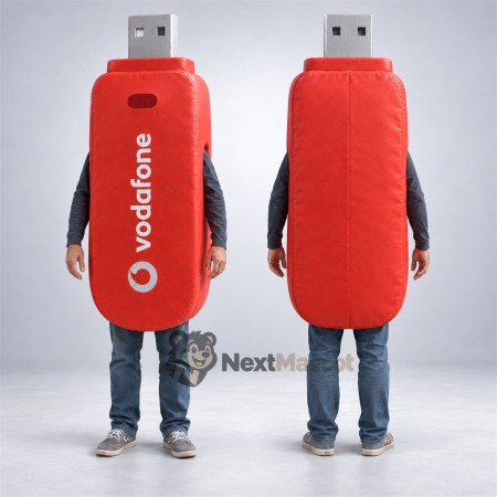 USB Flash Drive Mascot Costume - Red USB Flash Drive Mascot Costume - Red