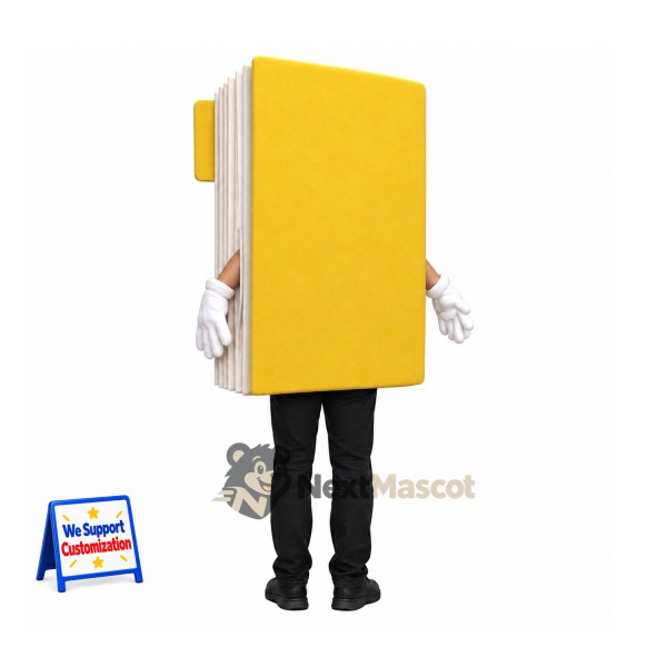Book Mascot Costume - Yellow Book Mascot Costume - Yellow