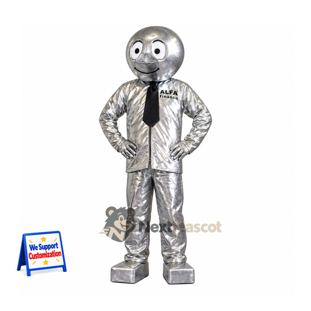 Robot Mascot Costume - Silver Robot Mascot Costume - Silver
