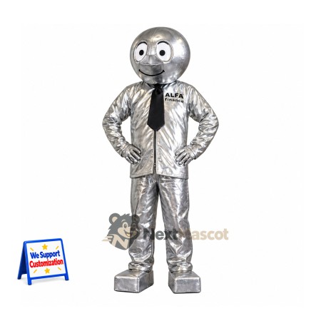 Robot Mascot Costume - Silver Robot Mascot Costume - Silver