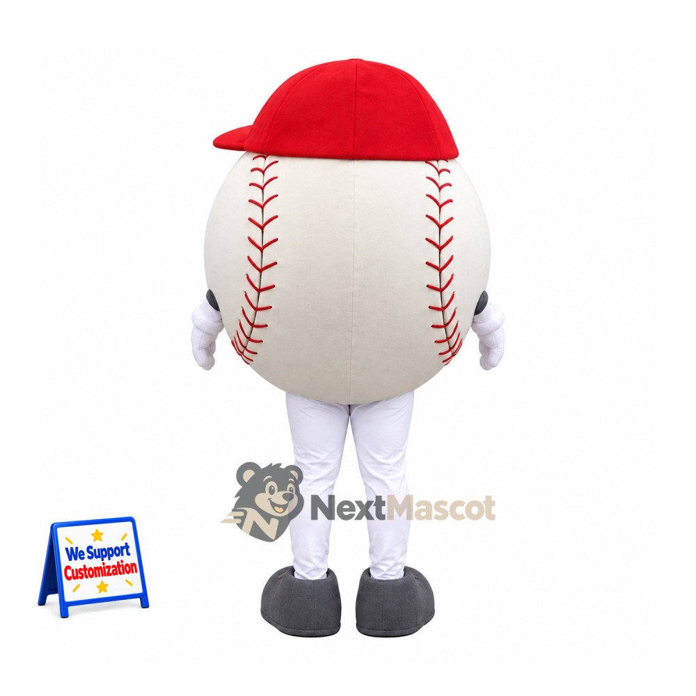 Baseball Mascot Costume - Red Cap Baseball Mascot Costume - Red Cap