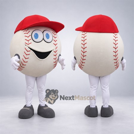 Baseball Mascot Costume - Red Cap Baseball Mascot Costume - Red Cap