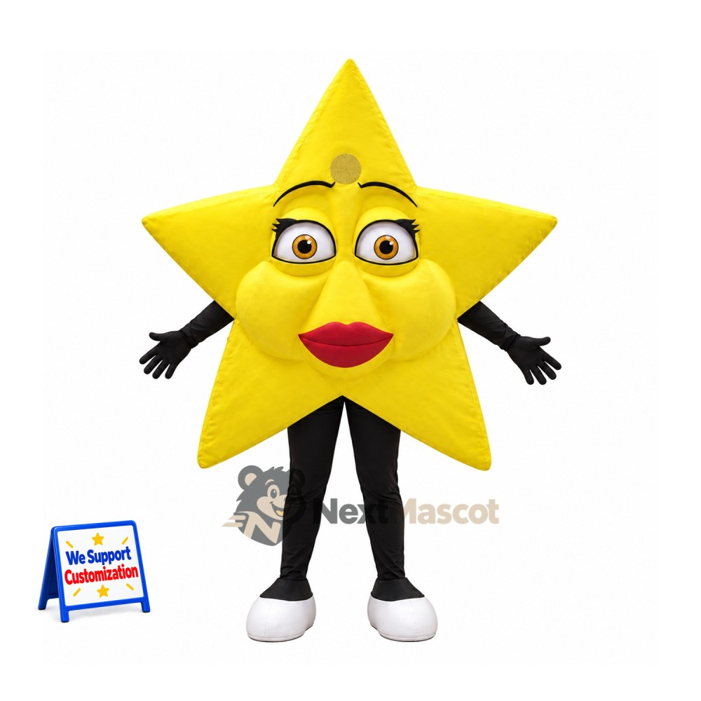Star Mascot Costume - Yellow for Community Events Star Mascot Costume - Yellow for Community Events