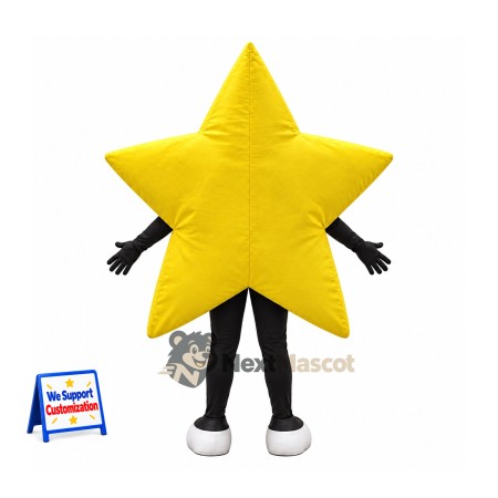 Star Mascot Costume - Yellow for Community Events Star Mascot Costume - Yellow for Community Events