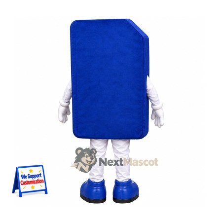 SIM Card Mascot Costume - Blue