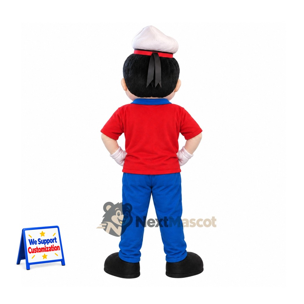 Boy Mascot Costume - Red Shirt