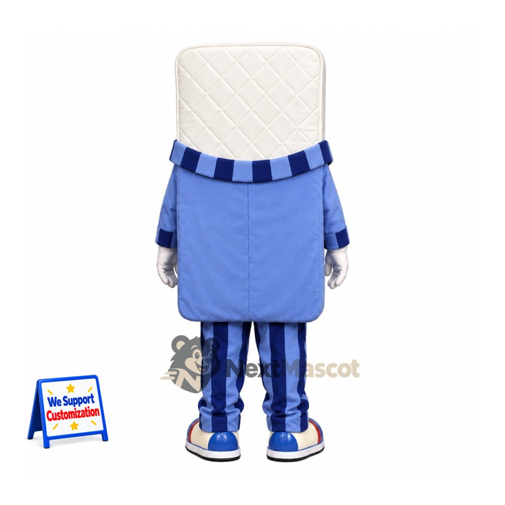 Mattress Mascot Costume - White, Pajamas Mattress Mascot Costume - White, Pajamas
