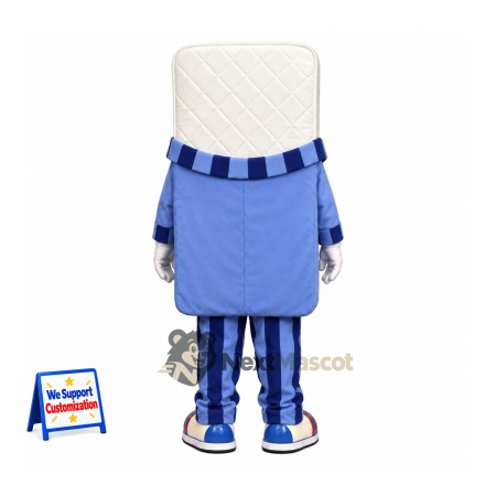 Mattress Mascot Costume - White, Pajamas Mattress Mascot Costume - White, Pajamas