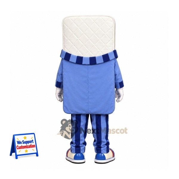 Mattress Mascot Costume - White, Pajamas Mattress Mascot Costume - White, Pajamas