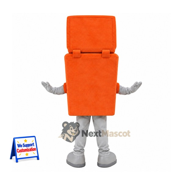 Recycling Bin Mascot Costume - Orange Recycling Bin Mascot Costume - Orange
