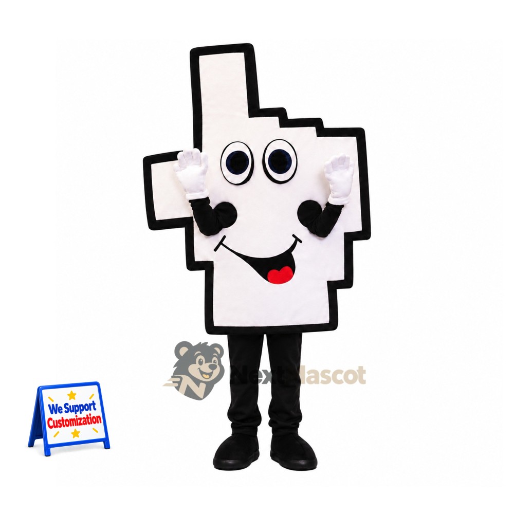Cross Mascot Costume - White Cross Mascot Costume - White