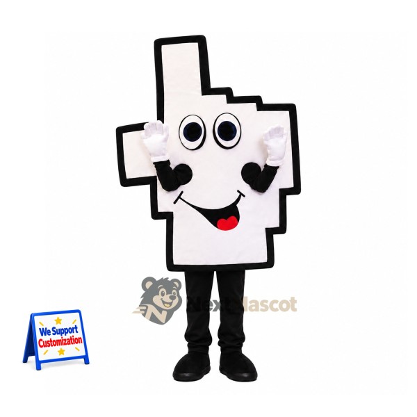 Cross Mascot Costume - White