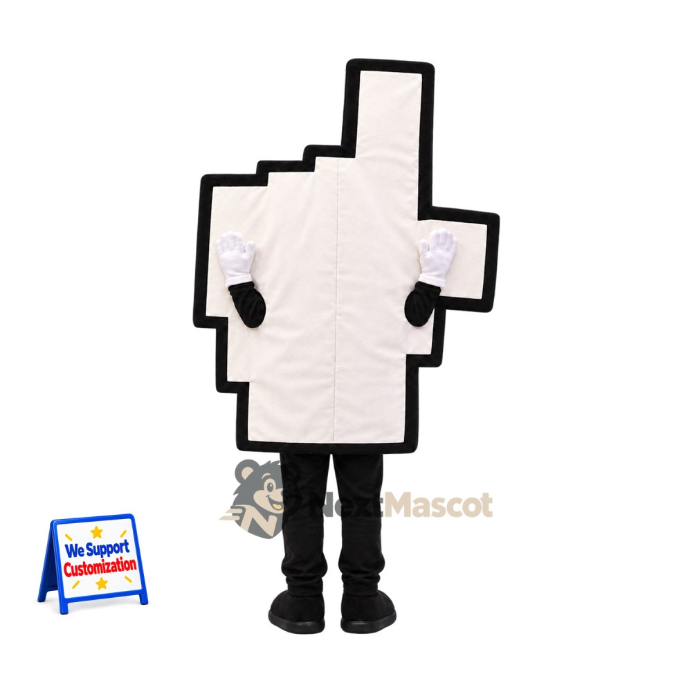 Cross Mascot Costume - White Cross Mascot Costume - White