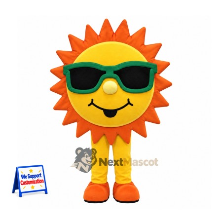 Sun Mascot Costume - Sunglasses for Carnivals