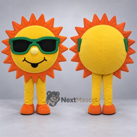Sun Mascot Costume - Sunglasses for Carnivals