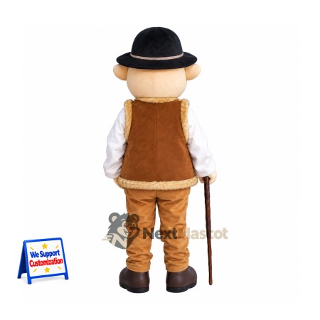 Man Mascot Costume - Brown Pants Man Mascot Costume - Brown Pants