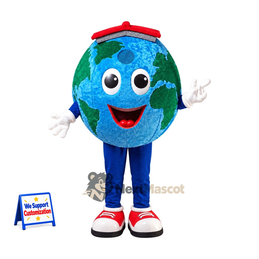 Earth Globe Mascot Costume for School Events Earth Globe Mascot Costume for School Events