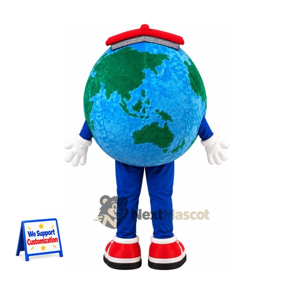Earth Globe Mascot Costume for School Events Earth Globe Mascot Costume for School Events