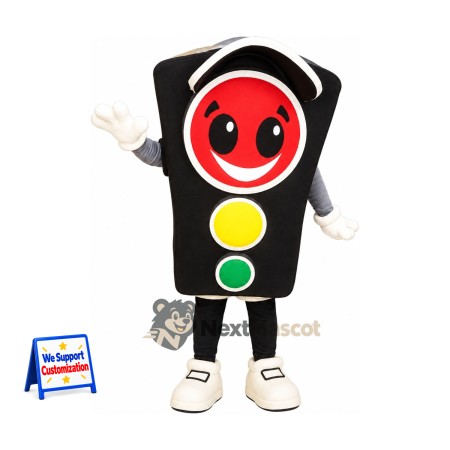 Traffic Light Mascot Costume - Black Traffic Light Mascot Costume - Black
