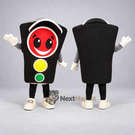 Traffic Light Mascot Costume - Black Traffic Light Mascot Costume - Black