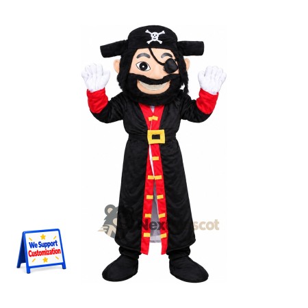 Pirate Captain Mascot Costume for Festivals Pirate Captain Mascot Costume for Festivals