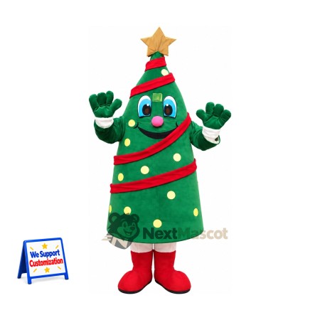 Christmas Tree Mascot Costume for Christmas Events Christmas Tree Mascot Costume for Christmas Events