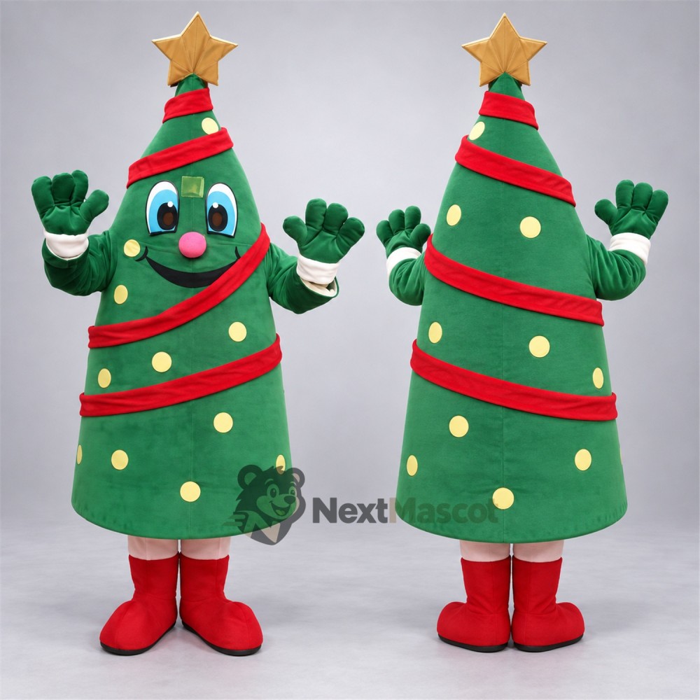 Christmas Tree Mascot Costume for Christmas Events Christmas Tree Mascot Costume for Christmas Events