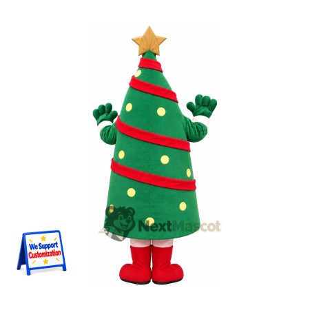 Christmas Tree Mascot Costume for Christmas Events Christmas Tree Mascot Costume for Christmas Events
