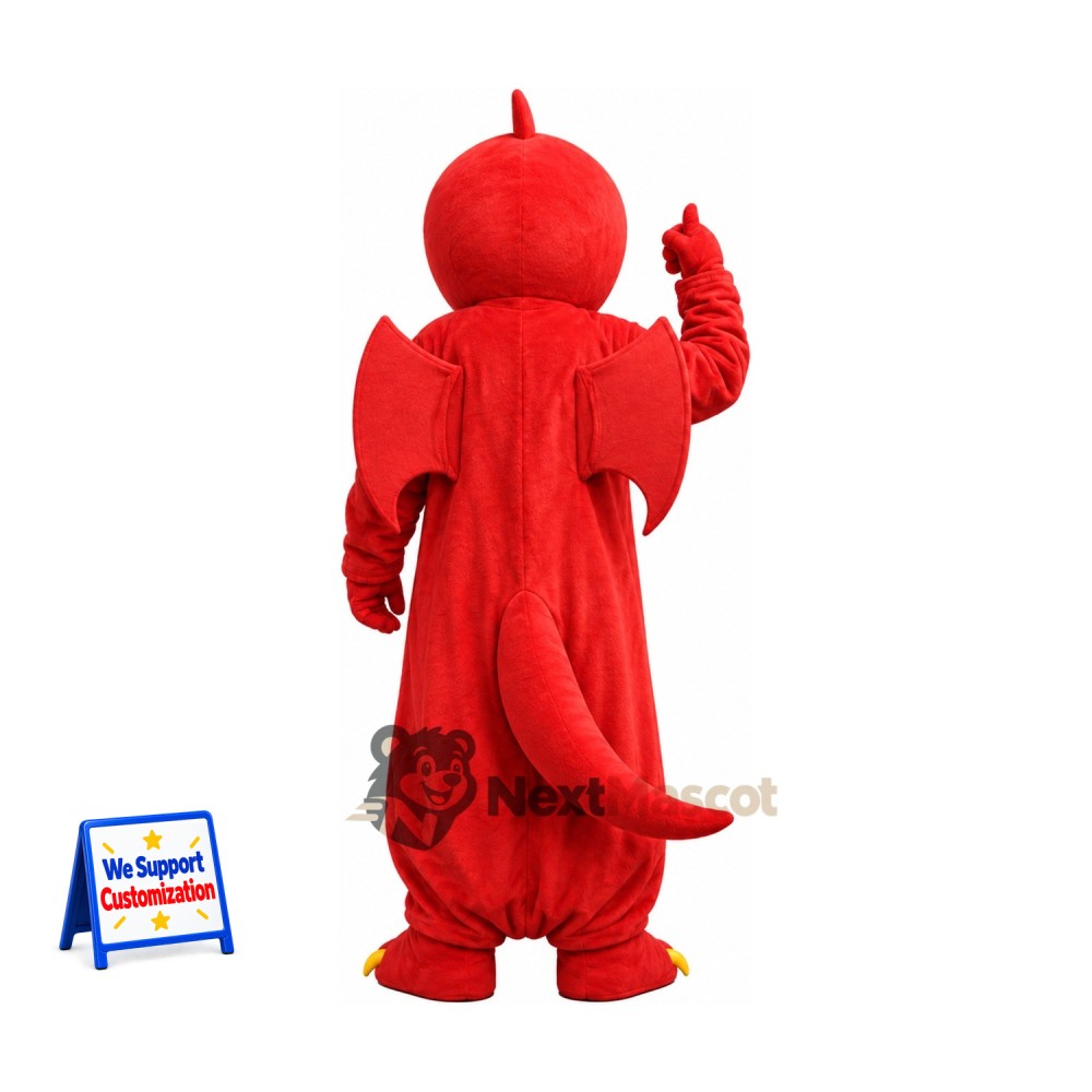 Dragon Mascot Costume - Red for Sports Days Dragon Mascot Costume - Red for Sports Days