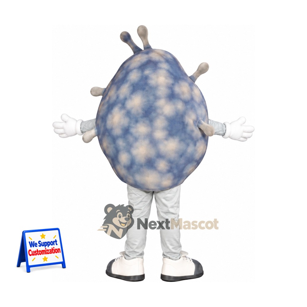 Germ Mascot Costume - Gray Germ Mascot Costume - Gray