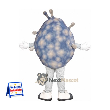 Germ Mascot Costume - Gray Germ Mascot Costume - Gray
