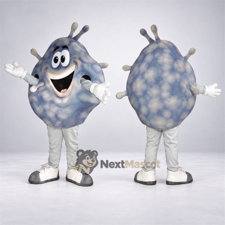 Germ Mascot Costume - Gray Germ Mascot Costume - Gray