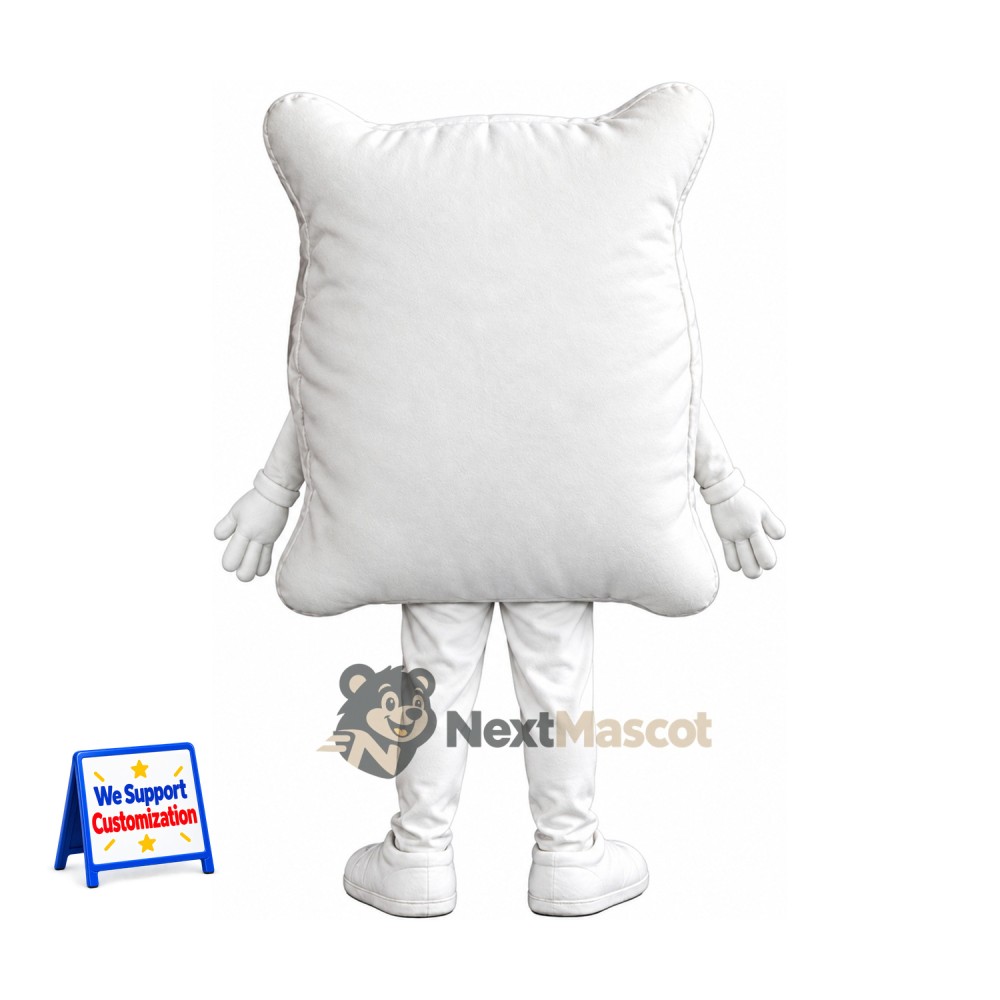 Pillow Mascot Costume - White for Parades Pillow Mascot Costume - White for Parades