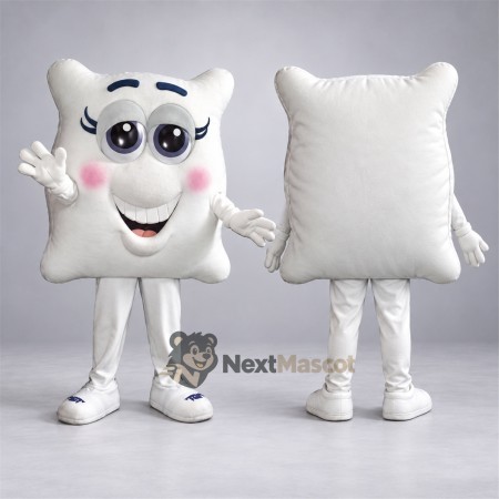 Pillow Mascot Costume - White for Parades Pillow Mascot Costume - White for Parades