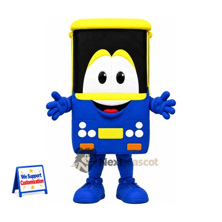 Bus Mascot Costume - Blue for Parades Bus Mascot Costume - Blue for Parades