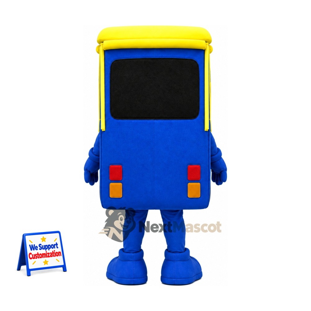 Bus Mascot Costume - Blue for Parades Bus Mascot Costume - Blue for Parades