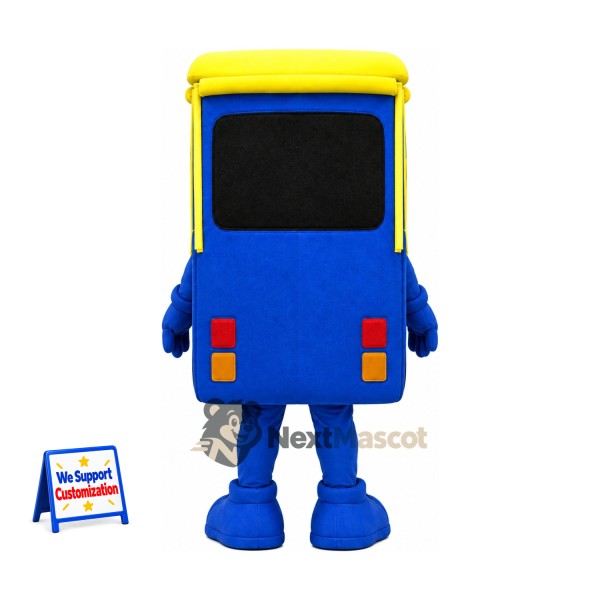 Bus Mascot Costume - Blue for Parades