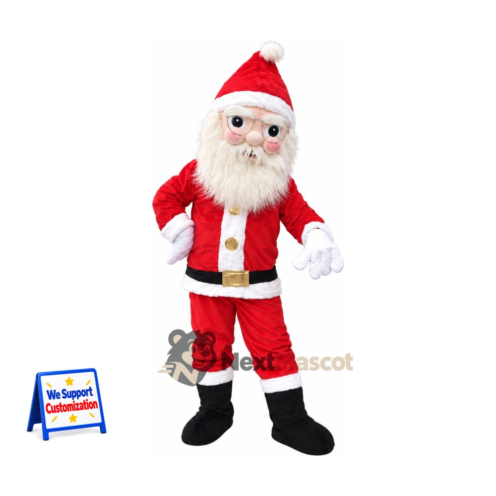 Santa Claus Mascot Costume for School Spirit Santa Claus Mascot Costume for School Spirit