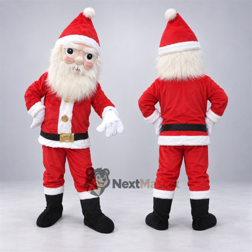 Santa Claus Mascot Costume for School Spirit Santa Claus Mascot Costume for School Spirit
