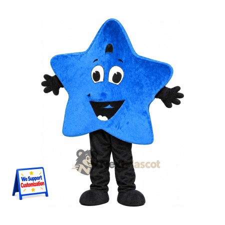 Star Mascot Costume - Blue Star Mascot Costume - Blue