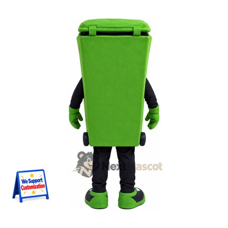 Bin Mascot Costume - Green for Community Events Bin Mascot Costume - Green for Community Events