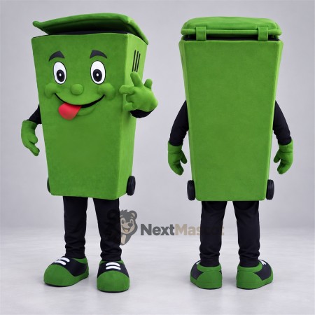 Bin Mascot Costume - Green for Community Events Bin Mascot Costume - Green for Community Events