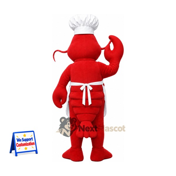 Lobster Mascot Costume - Chef Style for Aquarium Events Lobster Mascot Costume - Chef Style for Aquarium Events