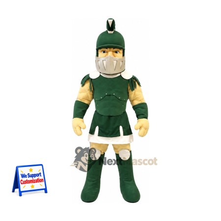 Spartan Warrior Mascot Costume - Green for School Events Spartan Warrior Mascot Costume - Green for School Events