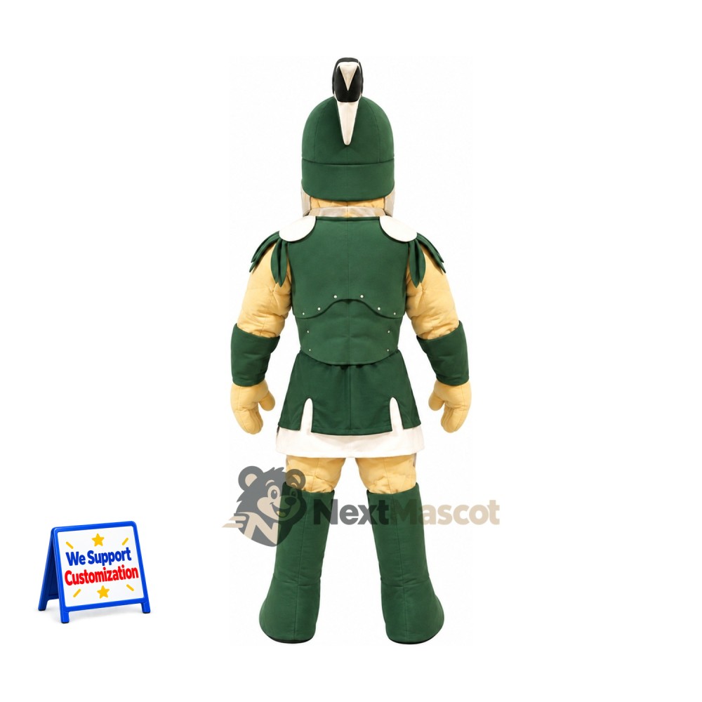 Spartan Warrior Mascot Costume - Green for School Events Spartan Warrior Mascot Costume - Green for School Events