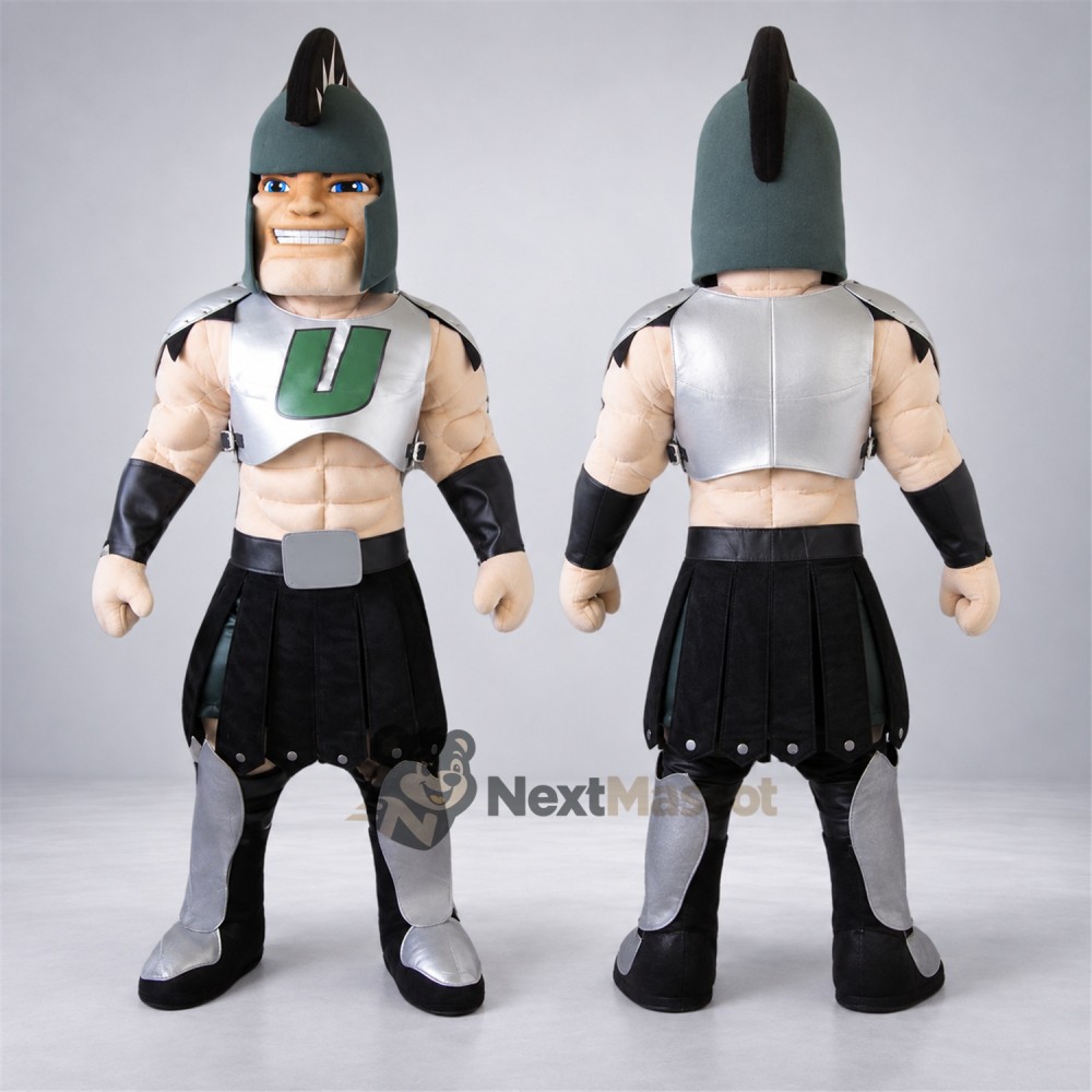Spartan Warrior Mascot Costume - Black