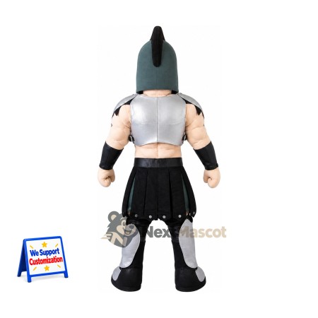 Spartan Warrior Mascot Costume - Black