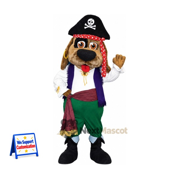 Dog Mascot Costume - Pirate Style