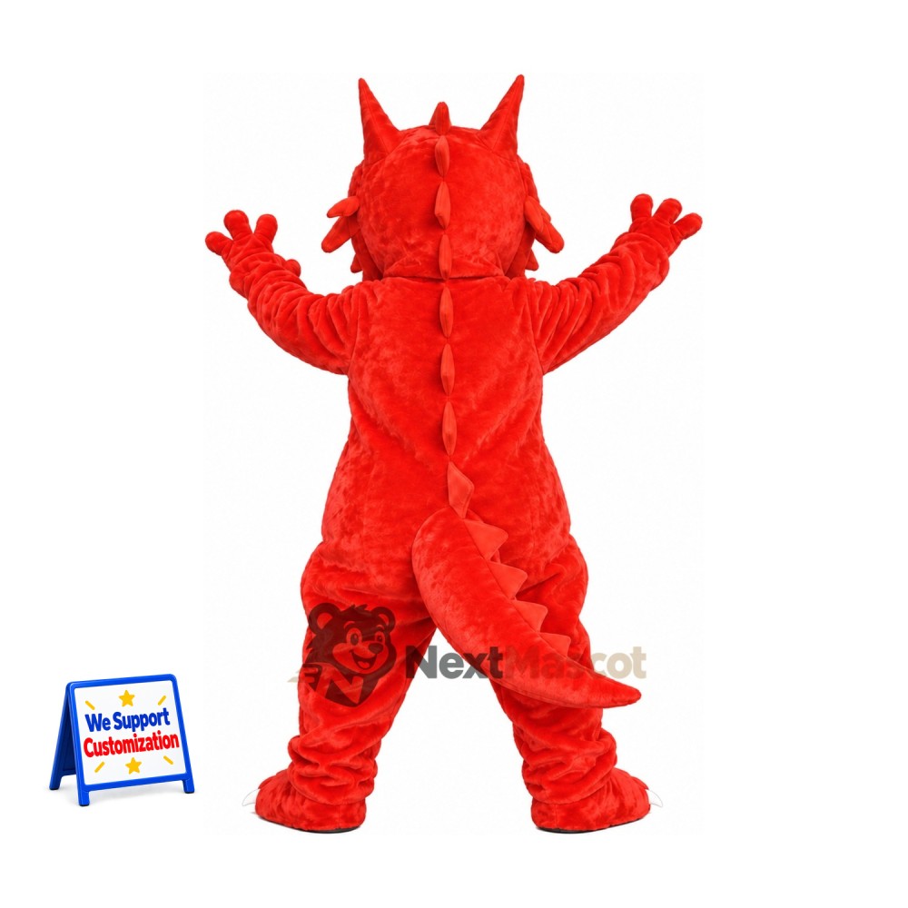 Dragon Mascot Costume - Red for School Spirit Dragon Mascot Costume - Red for School Spirit