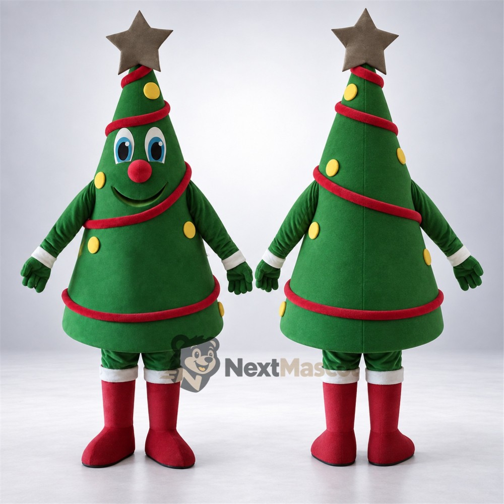 Christmas Tree Mascot Costume for Christmas Parades Christmas Tree Mascot Costume for Christmas Parades